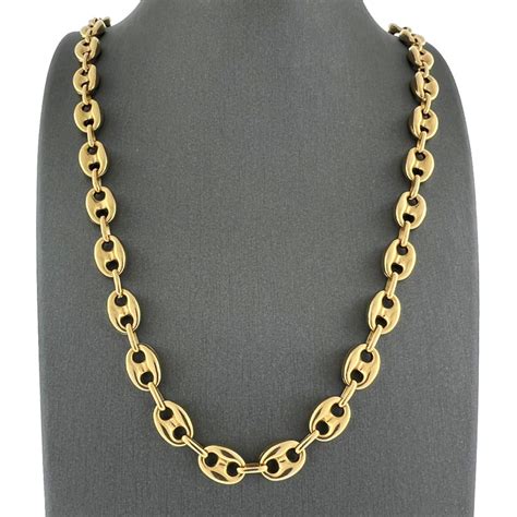 vintage gold gucci chain|Gucci gold chain necklaces.